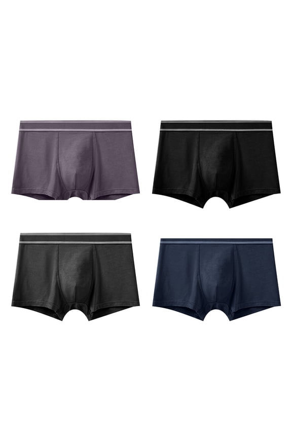 Men's Boxer Briefs Natural Light Underwear for Men Bikini Underwear Men's 2xl Briefs Extra Mens Brief Pack Men Microfiber Male Workout Natural Light for Black 2XL
