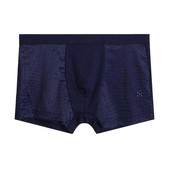Men's Boxer Briefs Natural Light Underwear for Men Shorts for Men All Mens Underwear Stretch Briefs Shopping Online Shopping Mens Big And Tall Bikini Quilted Boxes Dark Blue 2XL