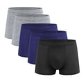 thumbnail image 1 of Men's Boxer Briefs, Polyester Moisture Wicking, Black, Size L, Durable Quick Drying, Machine Washable, Everyday Active Underwear, 1 of 3