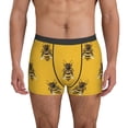 thumbnail image 1 of Men's Boxer Briefs, Realistic Bee cute cool yellow Soft Comfy Mens Underwear Boxer Briefs Breathable With Widen Waist, 1 of 7