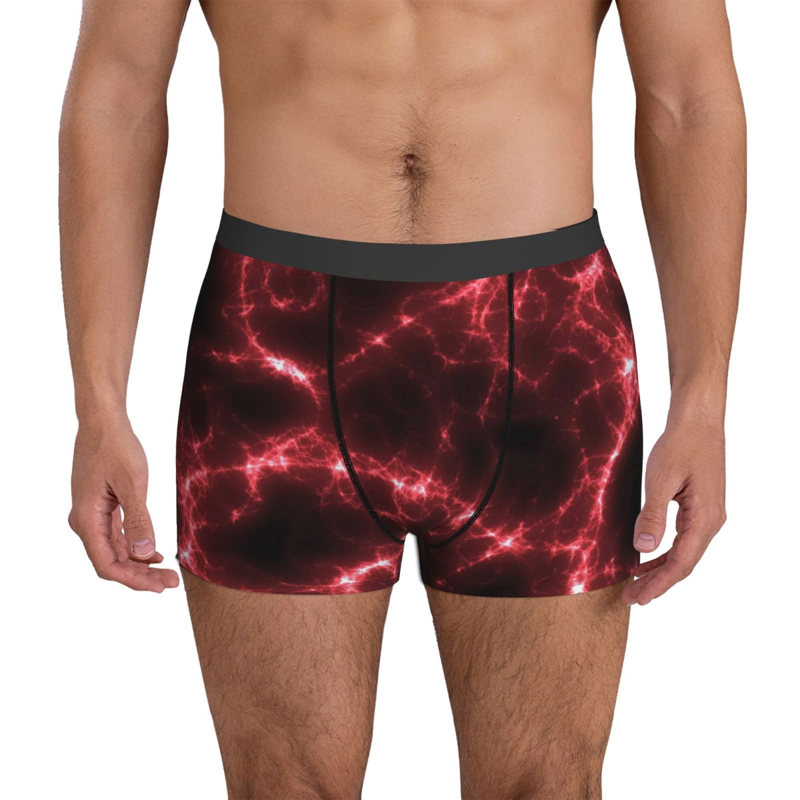 Men's Boxer Briefs, Red Line Soft Comfy Mens Underwear Boxer Briefs ...