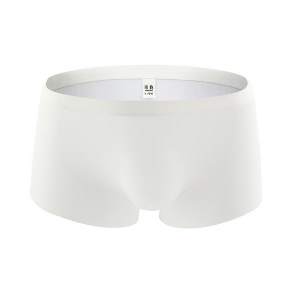 Men's Boxer Briefs No Ride up Spandex Men Pouch Underwear Manhood Pouch Mens Brief Underwear Pack Male Pack Supporting Brief Wading Briefs Men Guys Deliver by Tomorrow Men's White L