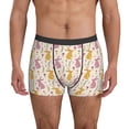 thumbnail image 1 of Men's Boxer Briefs, Sassy Funny Rabbit Flower Soft Comfy Mens Underwear Boxer Briefs Breathable With Widen Waist, 1 of 7