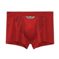 thumbnail image 1 of Men's Boxer Briefs Seamless Mens Briefs Mens Size Small Ballroom Underwear Turtle Flip Men for Men Color Underwear Underpants for Pack C Ring Red 3XL, 1 of 4