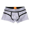 thumbnail image 1 of Men's Boxer Briefs under Shorts for Men Ms Underwear Pocket Underwear Men Chain Sports Briefs Mens Brief Microfiber Pack Adult Boyfriend Natural Light White M, 1 of 3