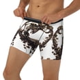 thumbnail image 1 of Men's Boxer Briefs, Skeleton Dance with Mushrooms Soft and Breathable Mens Underwear Boxer Briefs With Widen Waist, 1 of 5