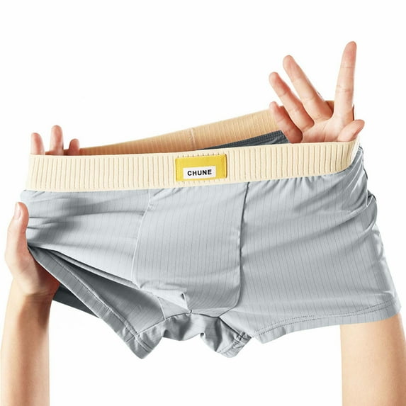 Men's Boxer Briefs Soft Cotton Comfortable Briefs for Men Lightweight Breathable Sport Underwear Gym Workout Biking Running Athletic Undergarments Quick Dry Underwear