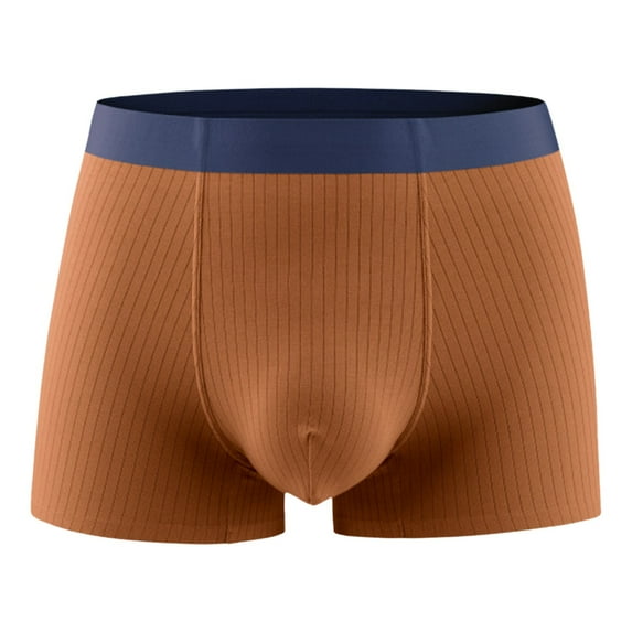 Men's Boxer Briefs Soft Underwear for Men Briefs D Men Big And Tall 2xl Mens Workout Underwear Undies for Color Brief Mens C Ring Male Made Brown 3XL