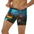 thumbnail image 1 of Men's Boxer Briefs, Spooky Halloween Soft and Breathable Mens Underwear Boxer Briefs With Widen Waist, 1 of 5