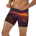 thumbnail image 1 of Men's Boxer Briefs, Sunset Valley Western Cowboy Soft and Breathable Mens Underwear Boxer Briefs With Widen Waist, 1 of 5