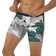thumbnail image 1 of Men's Boxer Briefs, Tree Cranes Mountains Soft and Breathable Mens Underwear Boxer Briefs With Widen Waist, 1 of 5