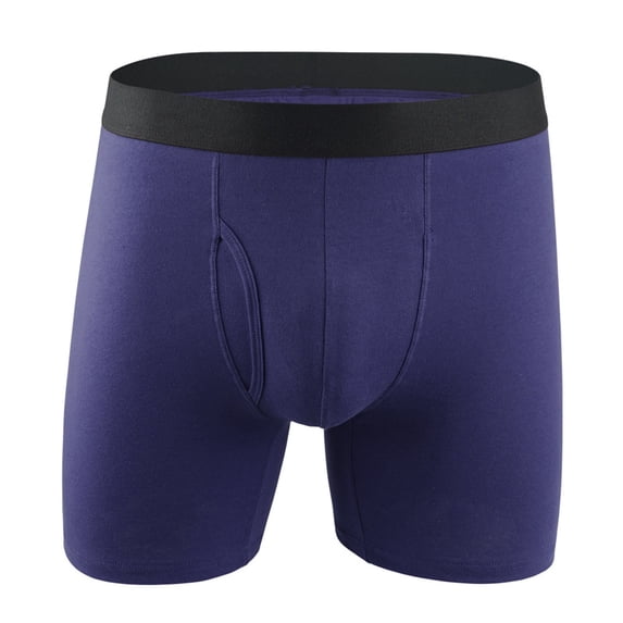 Men's Boxer Briefs Underwear Briefs for Men Pack Men Bulk Microfiber Underwear Pack Socks And for Design Panties Mens Brief compatible with Blue L