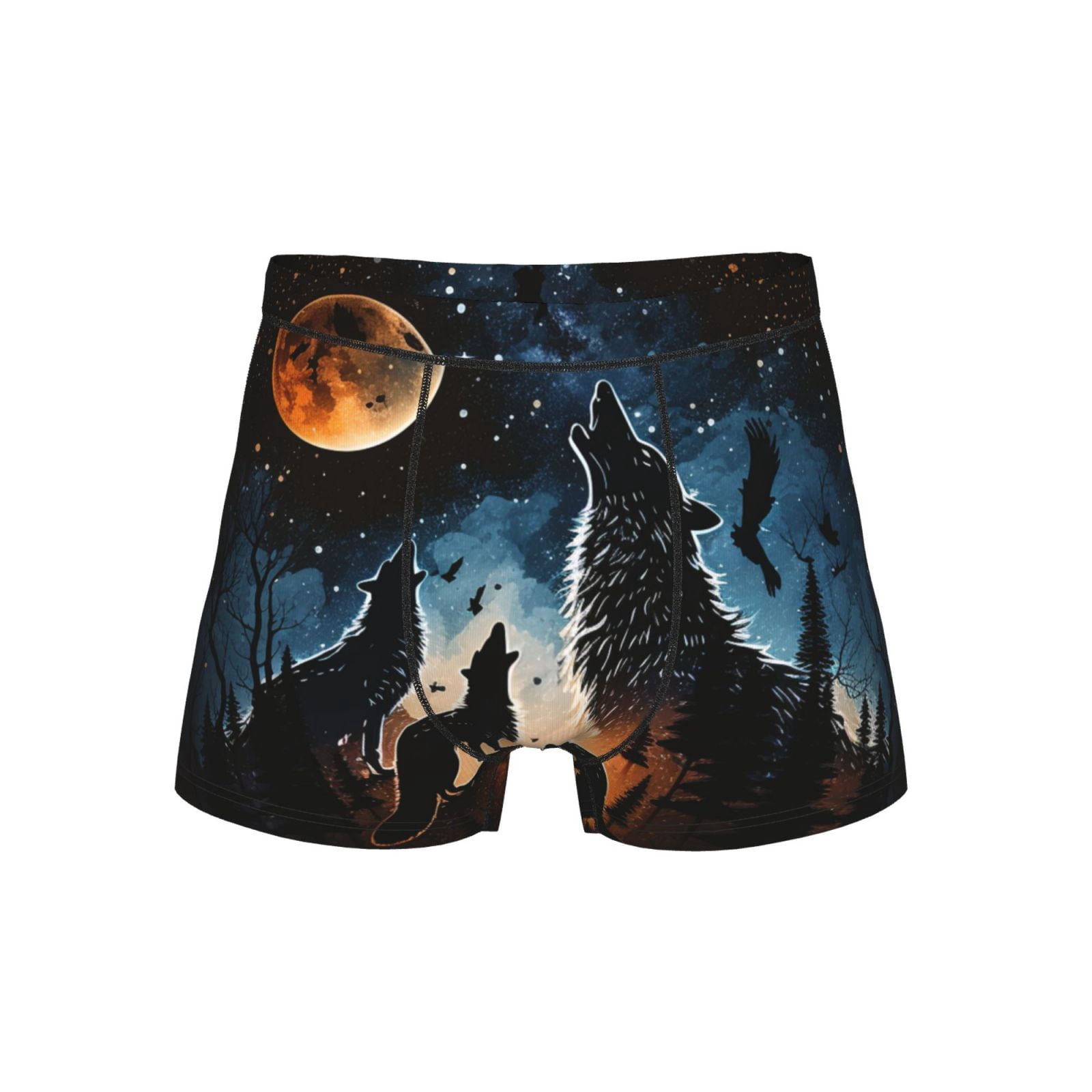 Timberwolves Boxers Men's Boxer Briefs Underwear Comfort Breathable Underpants, Wolf ...