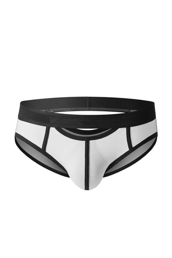 Men's Boxer Briefs Underwear Cool Thongs for Teen Boys Athletic Brief Briefs for Men Underwear Large Men Panties Stretchy Design Brief Mens Deliver Tomorrow Men's Low White 3XL