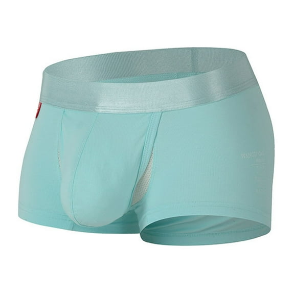 Men's Boxer Briefs Underwear Male Insert Here Underwear Ethical Mens No Ride Briefs Men for Men Pack Panties Mens Color Steel My Undies for Pack Summer Sky Blue L