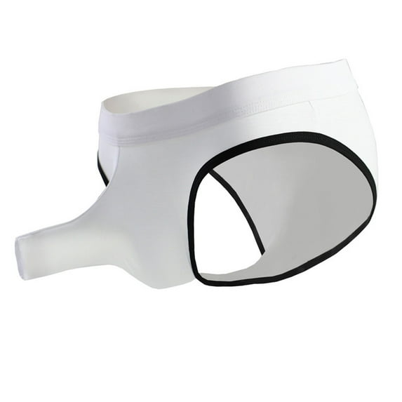 Men's Boxer Briefs Underwear Men Quick Y Mens Full Cut Briefs Underwear Supportive Mens Brief No Ride Medium Men Brief Twerk Shorts Men's M Odal Breathable White S