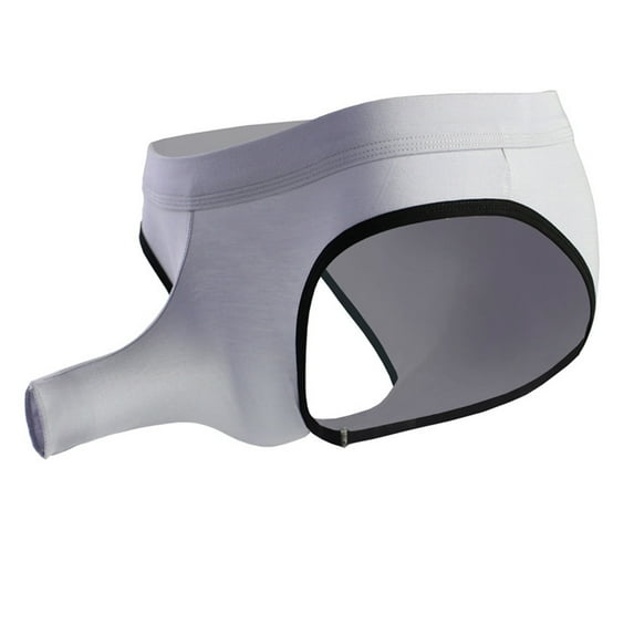 Men's Boxer Briefs Underwear Men Quick Y Mens Full Cut Briefs Underwear Supportive Mens Brief No Ride Medium Men Brief Twerk Shorts Men's M Odal Breathable Grey S