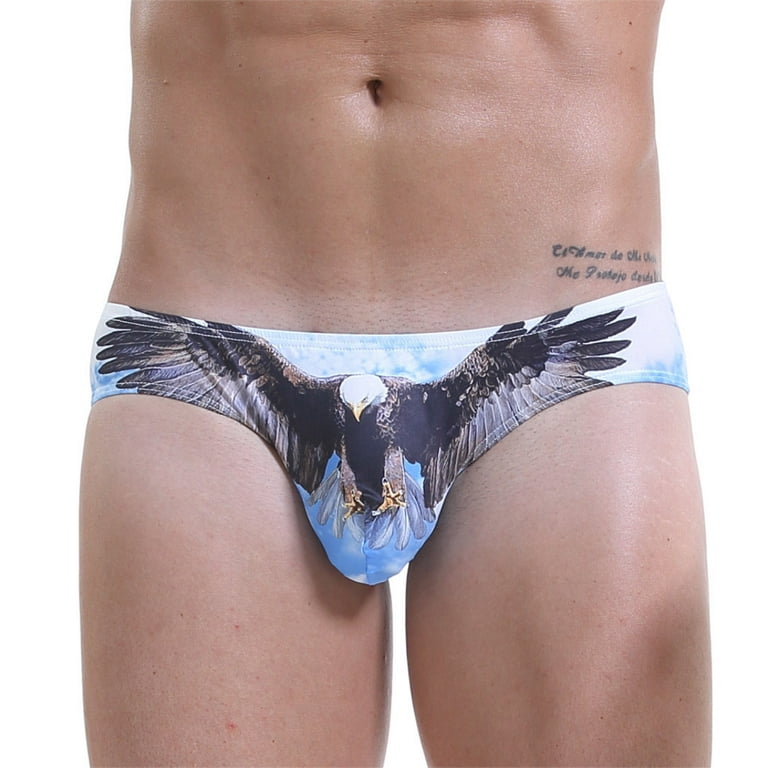 Men's Boxer Briefs Underwear for Men Brand Sexy Print Cotton Soft