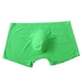 thumbnail image 1 of Men’s Boxer Briefs Underwear for Men Pure Color One Piece Ice Silk Seamles Underwear able Sexy Underwear, 1 of 4