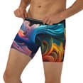 thumbnail image 1 of Men's Boxer Briefs, Vibrant Fluid Motion Art Soft and Breathable Mens Underwear Boxer Briefs With Widen Waist, 1 of 5