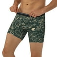 thumbnail image 1 of Men's Boxer Briefs, Vintage Botanical Sketch Collage A Soft and Breathable Mens Underwear Boxer Briefs With Widen Waist, 1 of 5