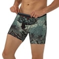 thumbnail image 1 of Men's Boxer Briefs, Zombie Flower Apocalypse Soft and Breathable Mens Underwear Boxer Briefs With Widen Waist, 1 of 5