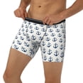 thumbnail image 1 of Men's Boxer Briefs, anchor cute print Soft and Breathable Mens Underwear Boxer Briefs With Widen Waist, 1 of 5