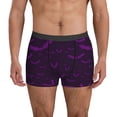thumbnail image 1 of Men's Boxer Briefs, bats Violet purple cool Soft Comfy Mens Underwear Boxer Briefs Breathable With Widen Waist, 1 of 7