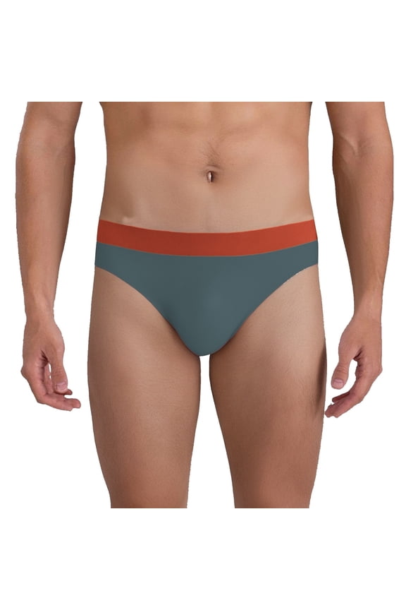Men's Boxer Briefs beneath Underwear Men Long Leg Briefs My Package Mens Underwear Guys Hairy Men Big G String3 Brief Wading Mens C Ring Summ Orange XL