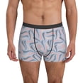 thumbnail image 1 of Men's Boxer Briefs, colorful abstractly striped Soft Comfy Mens Underwear Boxer Briefs Breathable With Widen Waist, 1 of 7