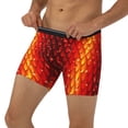 thumbnail image 1 of Men's Boxer Briefs, cool Red Dragon Skin scale Soft and Breathable Mens Underwear Boxer Briefs With Widen Waist, 1 of 5