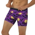 thumbnail image 1 of Men's Boxer Briefs, cool bats castle purple starry sky Soft and Breathable Mens Underwear Boxer Briefs With Widen Waist, 1 of 5