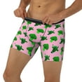 thumbnail image 1 of Men's Boxer Briefs, funny green Broccoli Cow fashion Soft and Breathable Mens Underwear Boxer Briefs With Widen Waist, 1 of 5