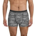 thumbnail image 1 of Men's Boxer Briefs, grey hockey players cool Soft Comfy Mens Underwear Boxer Briefs Breathable With Widen Waist, 1 of 7