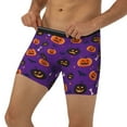 thumbnail image 1 of Men's Boxer Briefs, halloween pumpkins cute fun Soft and Breathable Mens Underwear Boxer Briefs With Widen Waist, 1 of 5