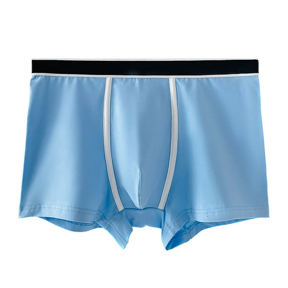 Men's Boxer Briefs past Purchases Sweat Proof Underwear Men Glow in The Dark Mens Underwear Men Quick Y Brief Briefs Large with inside Them Small Underpants Blue 3XL