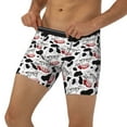 thumbnail image 1 of Men's Boxer Briefs, white cow glasses moo funny Soft and Breathable Mens Underwear Boxer Briefs With Widen Waist, 1 of 5