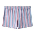 thumbnail image 1 of Men's Boxer Shorts Classic Stripe Boxer Casual Lounge Bottoms Shorts Underwear (Light Blue M), 1 of 4