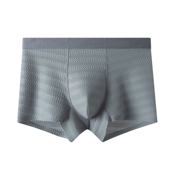 Men's Boxers Briefs Fashion Solid Color Jacquard Soft Comfortable Breathable Regular Bulge Wicking Underwear Lightweight Close Fitting Underpants