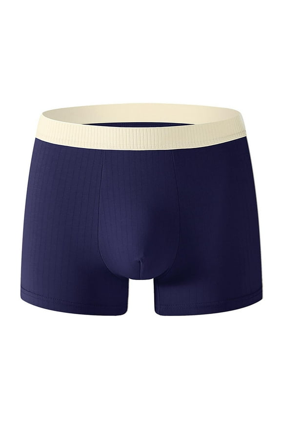 Men's Boxers Briefs Solid Color Block Simple Breathable Bulge Enhancing Wicking Lightweight Cool Underpants Gym Workout Sport Elastic Waist Underwear Bladder Leakproof Underwear