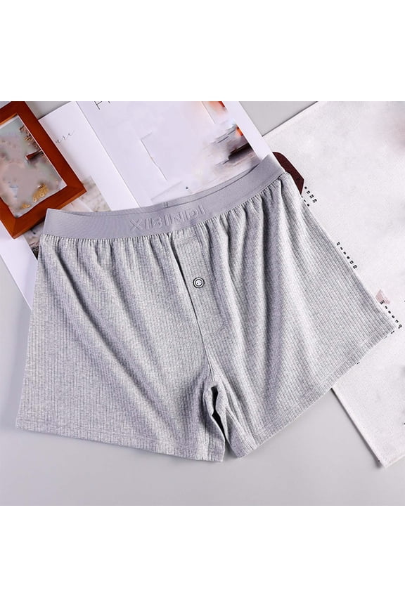 Men's Boxers Shorts Underwear Soft Rayon Made from Bamboo Boxers for Men Packs Wicking Breathable Comfortable Cool Relaxed Summer Sleep Shorts