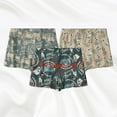 thumbnail image 1 of Men's Boxers Underwear Printed Trendy Cotton Home Loose And Breathable，3-Pack., 1 of 8