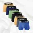 thumbnail image 1 of Men's Boxers Underwear Sports Casual Comfortable Breathable Letter Waistband Trendy,7-Pack., 1 of 7