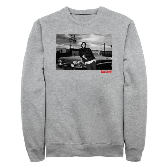 Men's Boyz n the Hood Black And White Doughboy Pose Sweatshirt