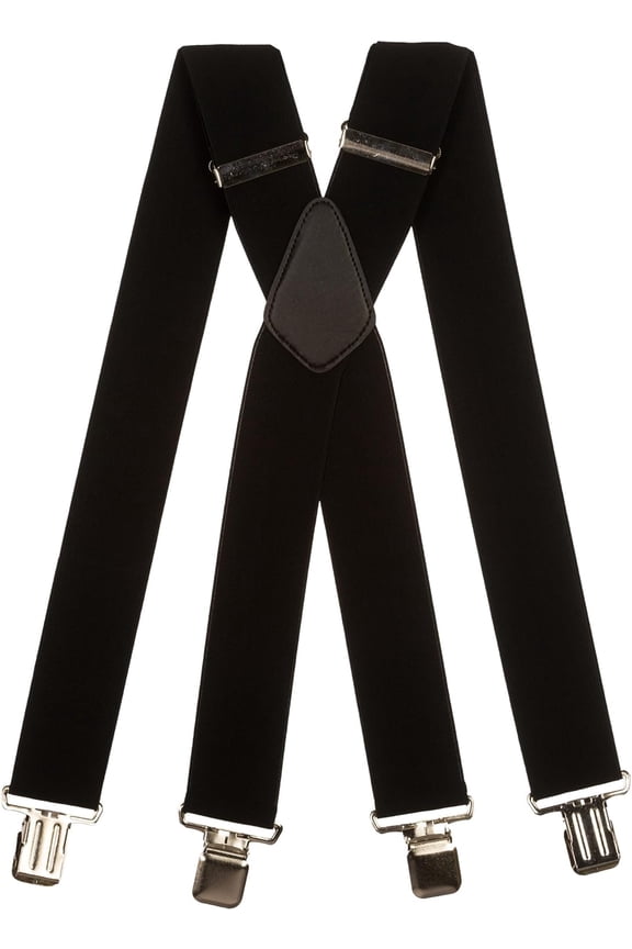 Men’s Braces/Suspenders with Heavy Duty X-Shape Design and Extra Wide Straps - 5cm