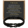 thumbnail image 1 of Men's Braided Leather Clasp Bracelet Stylish Adjustable Wristband For Everyday Wear Durable Comfortable Handmade Fashion Accessory, 1 of 3