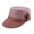 thumbnail image 1 of Men's Braided Two Tone Legionnaire Hat in Cognac H-67, 1 of 1