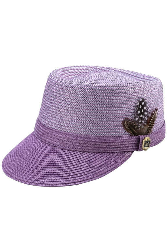 Men's Braided Two Tone Legionnaire Hat in Lavender H-67