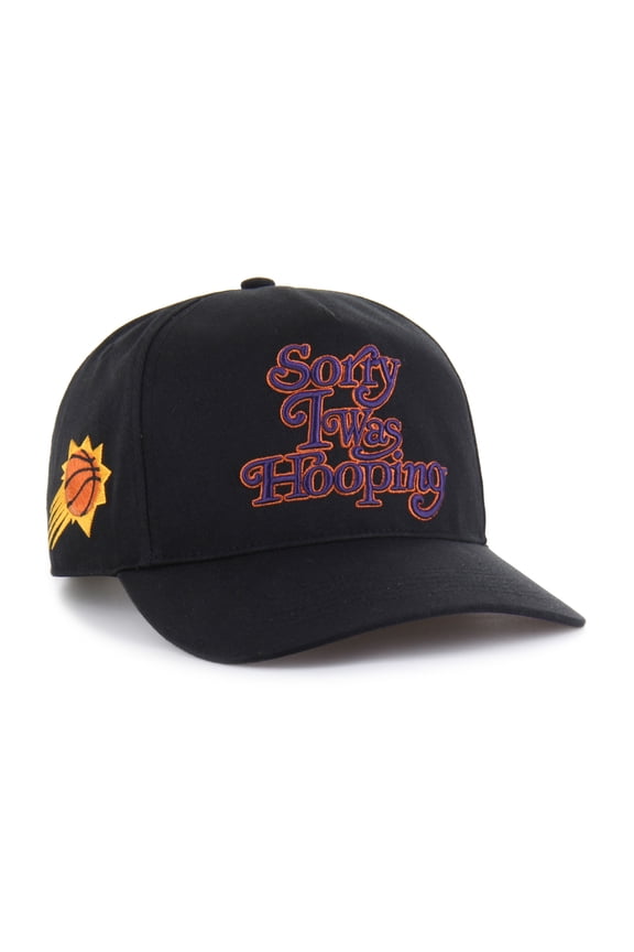 Men's Brand Seen by '47 Black Phoenix Suns Sorry I Was Hooping Hitch Adjustable Hat