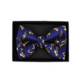thumbnail image 1 of Men's Brass Instrument Trumpet Print Pattern Novelty Bow Tie, 1 of 3